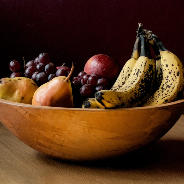 Bowl of Fruit, a photo homage to painting.