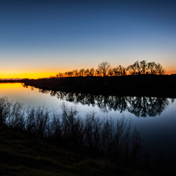 Sunset Sacramento River Silhouette